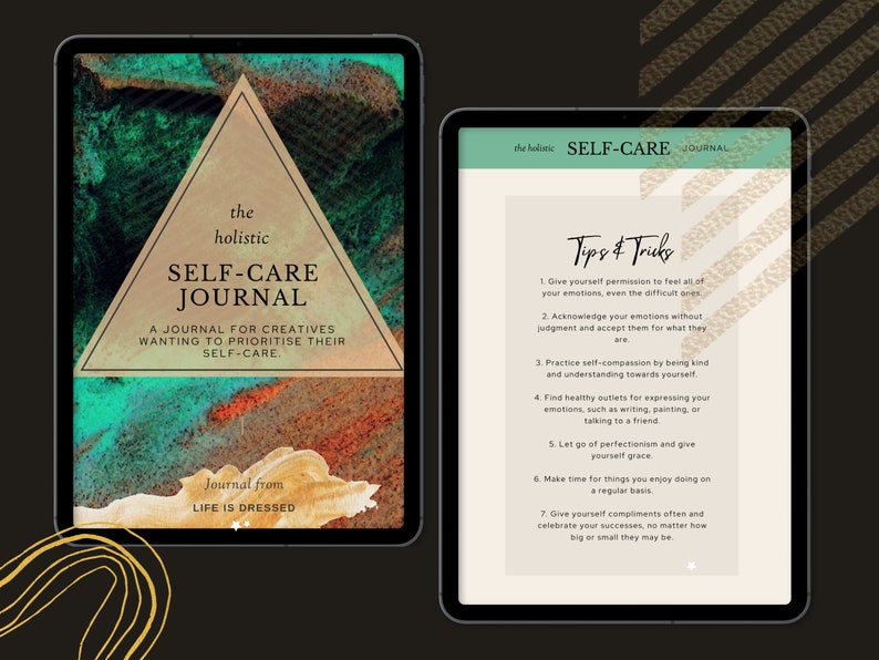 Holistic Self Care Journal Self Care Planner Journal Mindfulness Journal Mental Health Wellness Journal Gratitude Journal iPad image 4