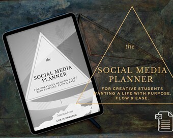 Social Media Planner | Business Marketing | Social Media Plan | Instagram Planner | Social Media | Marketing Planner | Printable Planner