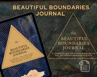 The Beautiful Boundaries Journal | | Mental Health | Anxiety Journal | Therapy Journal | Planner | Spiritual Journal for iPad