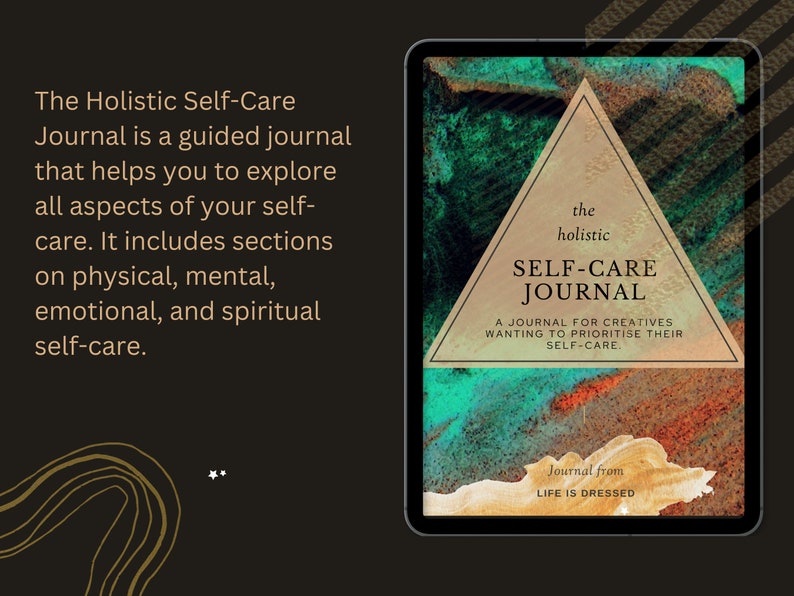 Holistic Self Care Journal Self Care Planner Journal Mindfulness Journal Mental Health Wellness Journal Gratitude Journal iPad image 2