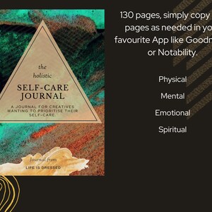 Holistic Self Care Journal Self Care Planner Journal Mindfulness Journal Mental Health Wellness Journal Gratitude Journal iPad image 5