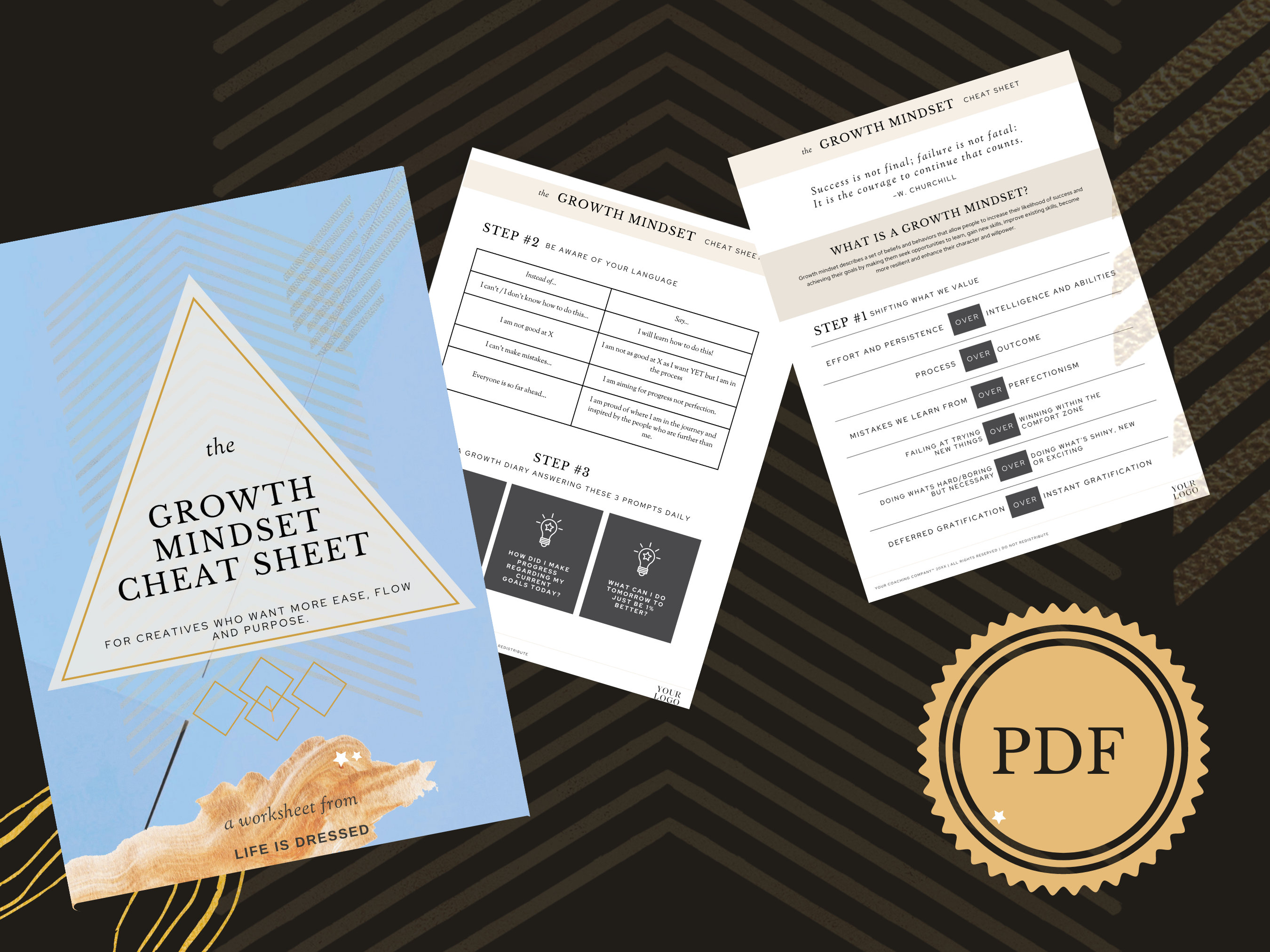 Growth Mindset Cheat Sheet Clarity Journal Small Business Journal(03)