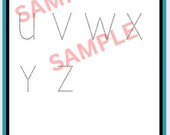 Arbeitsheft für das Alphabet A–Z - Druckbare Buchstabenübung (Digitaler Download)