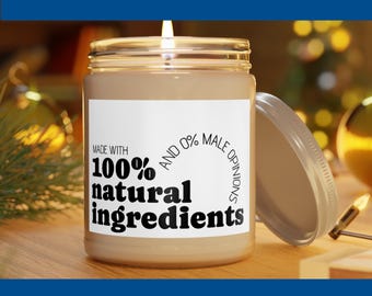 Feminist Soy Wax Candle | Eco-Friendly Scented Candle, Cotton Wick