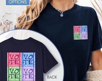 Vote Pop Art Unisex Graphic T-Shirt | Voter Engagement Tee