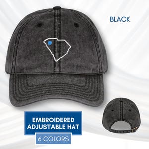 Gorra vintage bordada Blue Dot Red State / Gorra demócrata personalizada