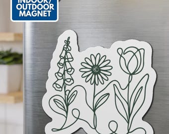 Fingerhut Daisy Tulip Automagnet | Subtile FDT Blumen Politischer Aktivismus Auto Dekor