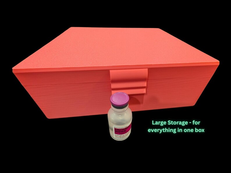 Peptide Supplies Storage Box: Syringes, Needles & Vials Organizer