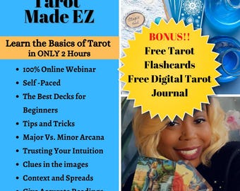 Learn Tarot in 2 Hours: Online Tarot Course (Digital Flashcards)