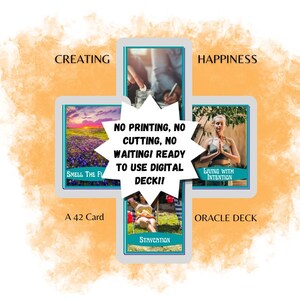 Erstellen von Glück - Digitale Tarot Karten - Digitale Orakel Karten