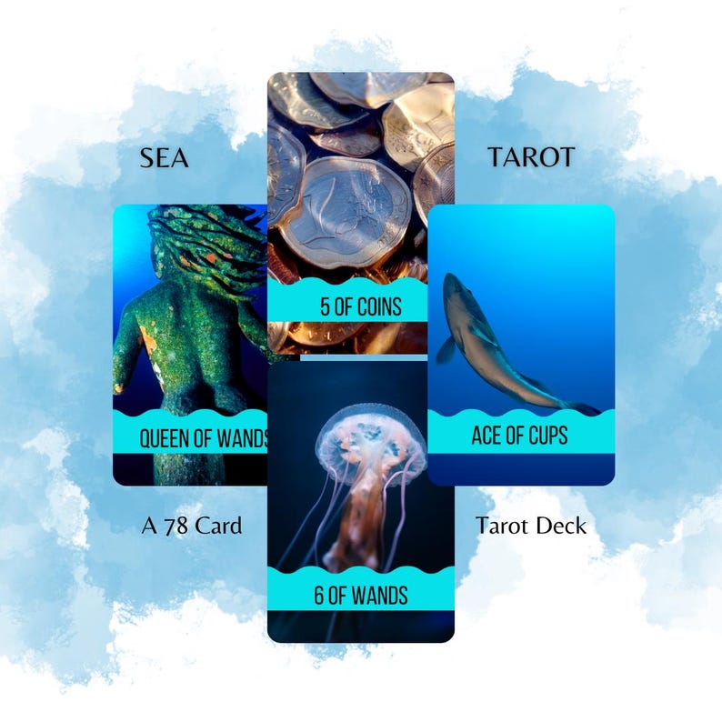 Printable Tarot Cards - Under the Sea Tarot Deck - Etsy