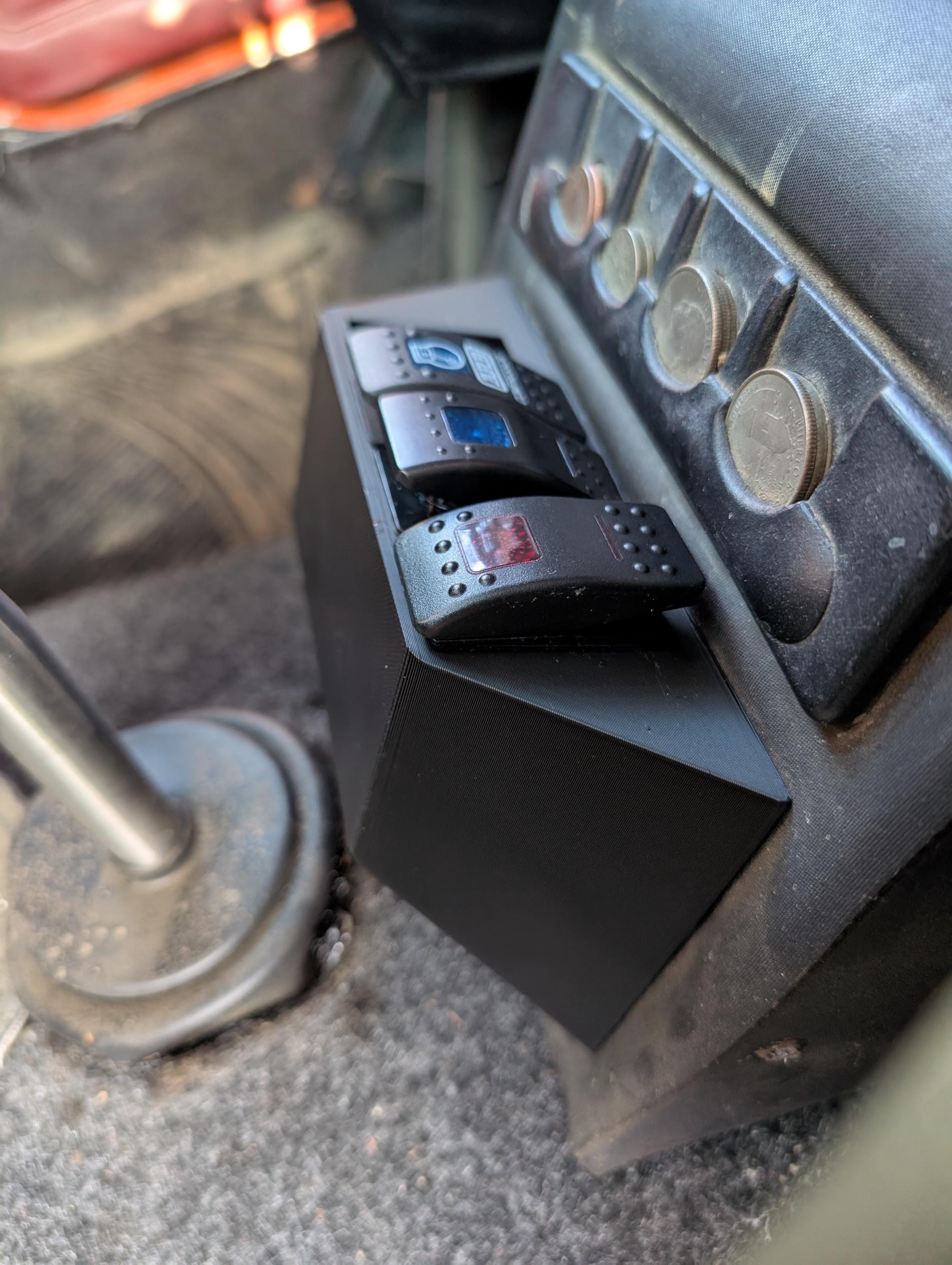 Jeep YJ Rocker Switch Panel Mount for Center Console (4 and 6 Position ...