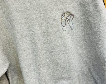 Ballet Shoe Embroidered Sweatshirt