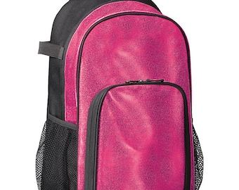 All Out Glitter Backpack with personalization