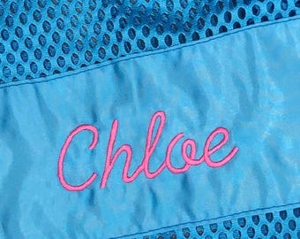 Mesh Pointe Shoe bag with Embroidery
