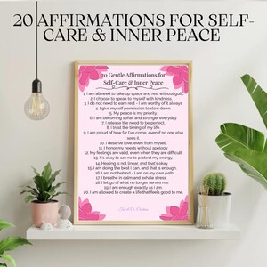 20 Affirmations for Self-Care & Inner Peace