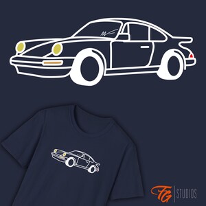 Porsche 930 Carrera Unisex T-Shirt, Vintage Car Lover Gift, Classic Car Enthusiast Tee, Car Collector Shirt, Retro Automobile Apparel