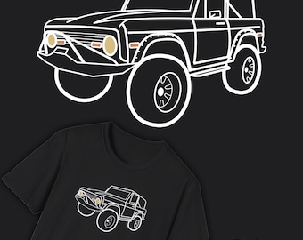 Vintage Ford Bronco T-Shirt: Classic Car Graphic Tee