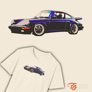 Porsche Carrera 930 Turbo Unisex T-Shirt, Vintage Car Lover Gift, Car Enthusiast Tee, Classic Car Apparel, Retro Vehicle Shirt