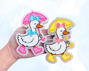 Goose W/ Umbrella Car Freshie - Spring Goose