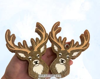 Deer Car Freshie – Rustic Woodland Air Freshener, Nature Lover Car Charm, Hunting Season Gift