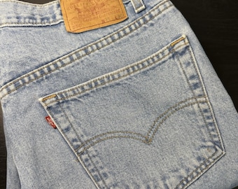 Vintage Levis 550 Jeans 38x30 Fits 36x30 Red Tab Denim 100% Cotton Y2K