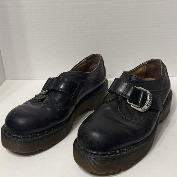 Dr. Martens, VTG 90s Dr. Martens Joey Monk Strap Oxford Shoes M9 W11 Made In England Chunky