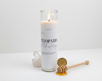 Cleopatra Milk and Honey Candle and Bath Powder – Abundance Ritual Set