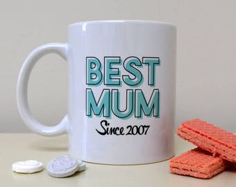 Personalised 'Best Mum' Mug-gift for her, Christmas gift, Special Mum, gift for Mum, tea gift, coffee gift, birthday gift, Christmas gift