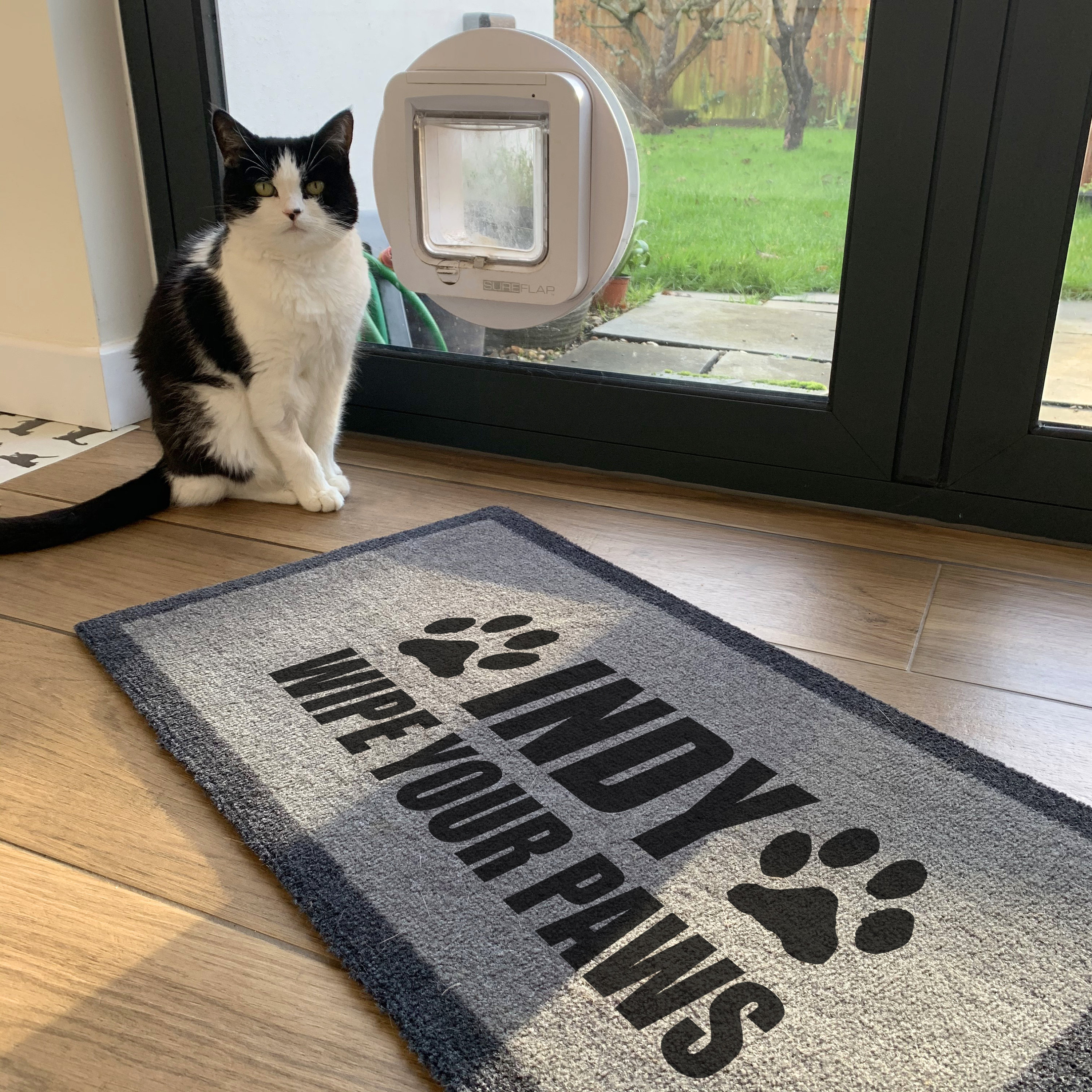 Cat flap mat outlet