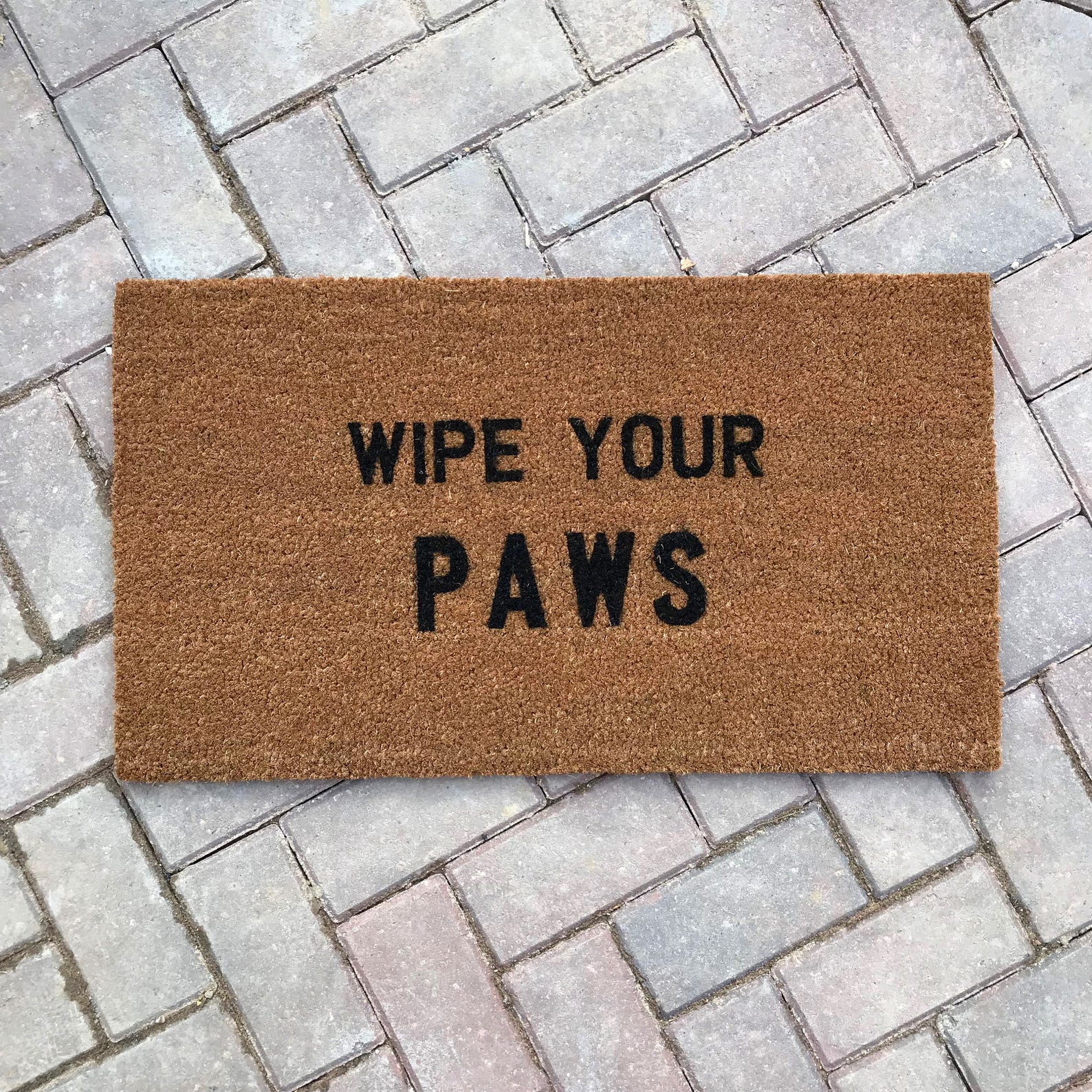 Wipe Your PAWS Doormat Pet Lover Door Mat New Home Gift Etsy UK