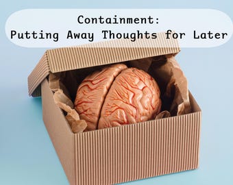 Mental Containment Worksheet – Trauma-Informed Anxiety Tool for Overwhelming Thoughts