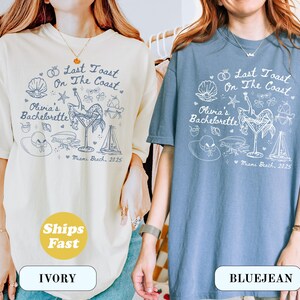 Last Toast On The Coast Shirt, Beach Bachelorette Party Tee, Beach Bachelorette Shirt, Custom Bride Trip Shirt, Bachelorette Weekend Shirt