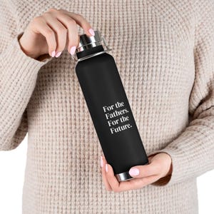 For the Father For the Future Stainless Steel Water Bottle – Hydration Gift for Dads, Gym & Everyday Use