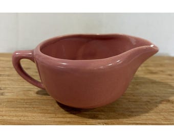 Bol para crema Bauer Pottery Monterey Moderne rosa, pieza de colección de mediados de siglo.