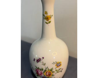 Piccolo vaso portafiori vintage Minton Marlow in porcellana fine Bone China, con marchio sul retro, 5 pollici