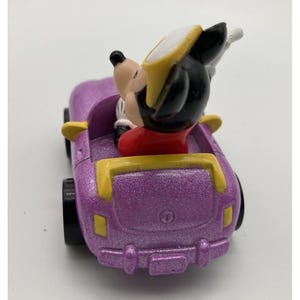 Mickey Mouse Car Driver Lot of Three Miniature Figures Vintage Mixed Media image 8