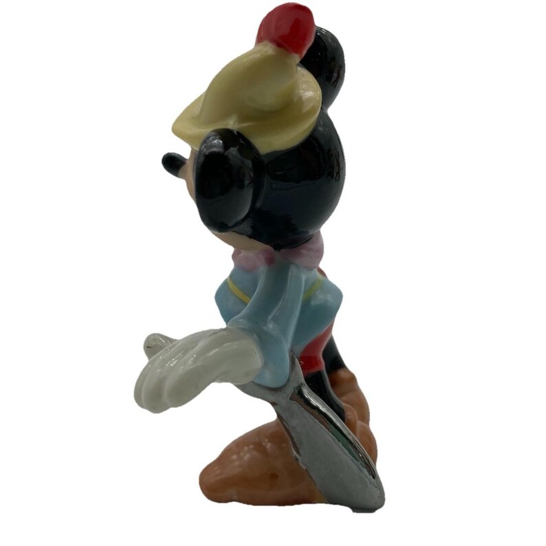 Micky Maus der Schauspieler Lot von 3 Miniature Figuren 2 Cowboy 1 Brave Little Tailor Bild 3