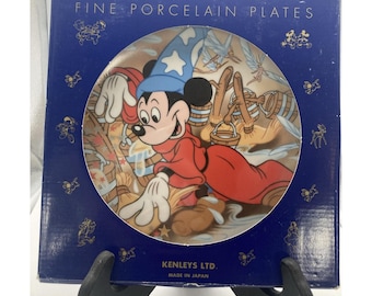 Mickey Mouse Sorcerer Fantasia Plate, Kenleys Cartoon Classics
