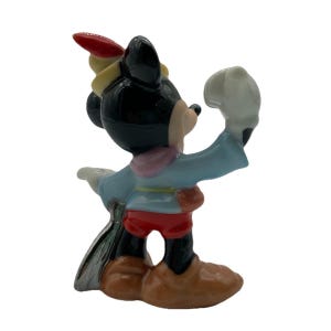 Micky Maus der Schauspieler Lot von 3 Miniature Figuren 2 Cowboy 1 Brave Little Tailor Bild 4