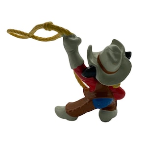Micky Maus der Schauspieler Lot von 3 Miniature Figuren 2 Cowboy 1 Brave Little Tailor Bild 7