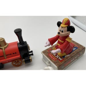 Mickey Mouse Theme Park Themed Miniature Figures Lot of 5 Eclectic Mix Vintage image 3