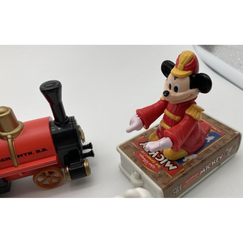 Mickey Mouse Theme Park Themed Miniature Figures Lot of 5 Eclectic Mix Vintage image 3