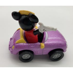 Mickey Mouse Car Driver Lot of Three Miniature Figures Vintage Mixed Media image 7
