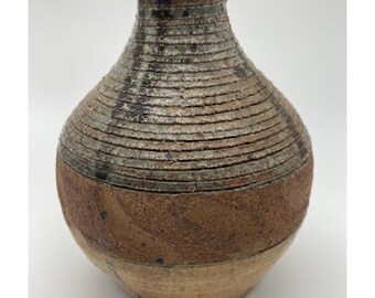 Artisan Studio Pottery Bud Vase: Vintage Wabi Sabi Decor