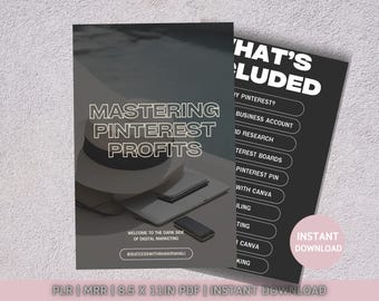 Pinterest Marketing Beginner's Guide PLR: Canva Templates (Digital Download)