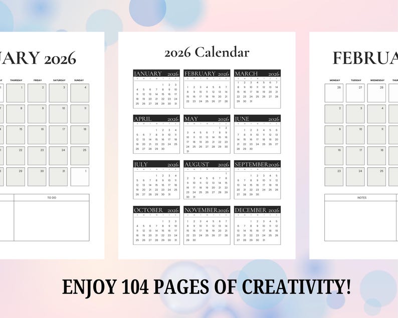 2026 Goal Planner Printable for New Year Resolutions and Yearly ...