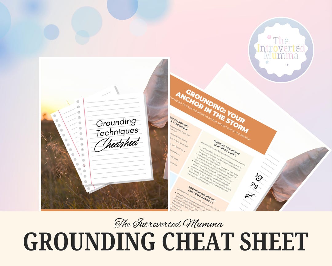 Grounding Cheat Sheet: Essential Techniques for Emotional Regulation ...