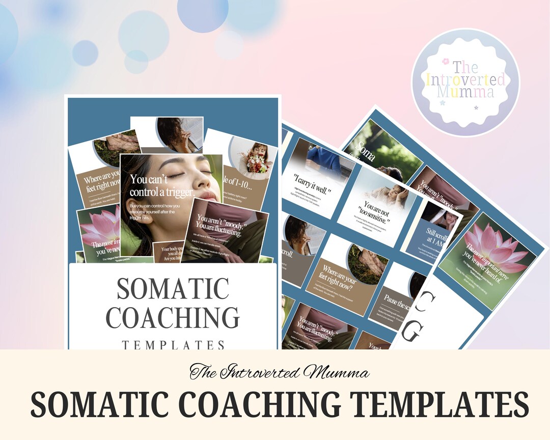 Somatic Therapy Instagram Canva Templates for Holistic Coaches - Etsy ...