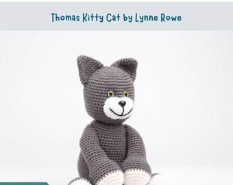 Thomas Kitty Cat Crochet Amigurumi Pattern - digital download UK terms